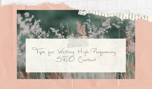 How to write high-performing SEO blog content in 2019.